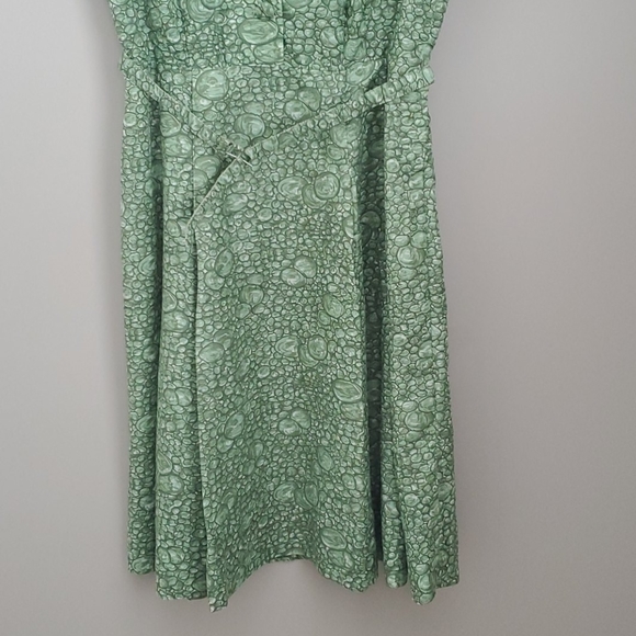 Vintage '60s Casual Dress Green - Picture 3 of 4